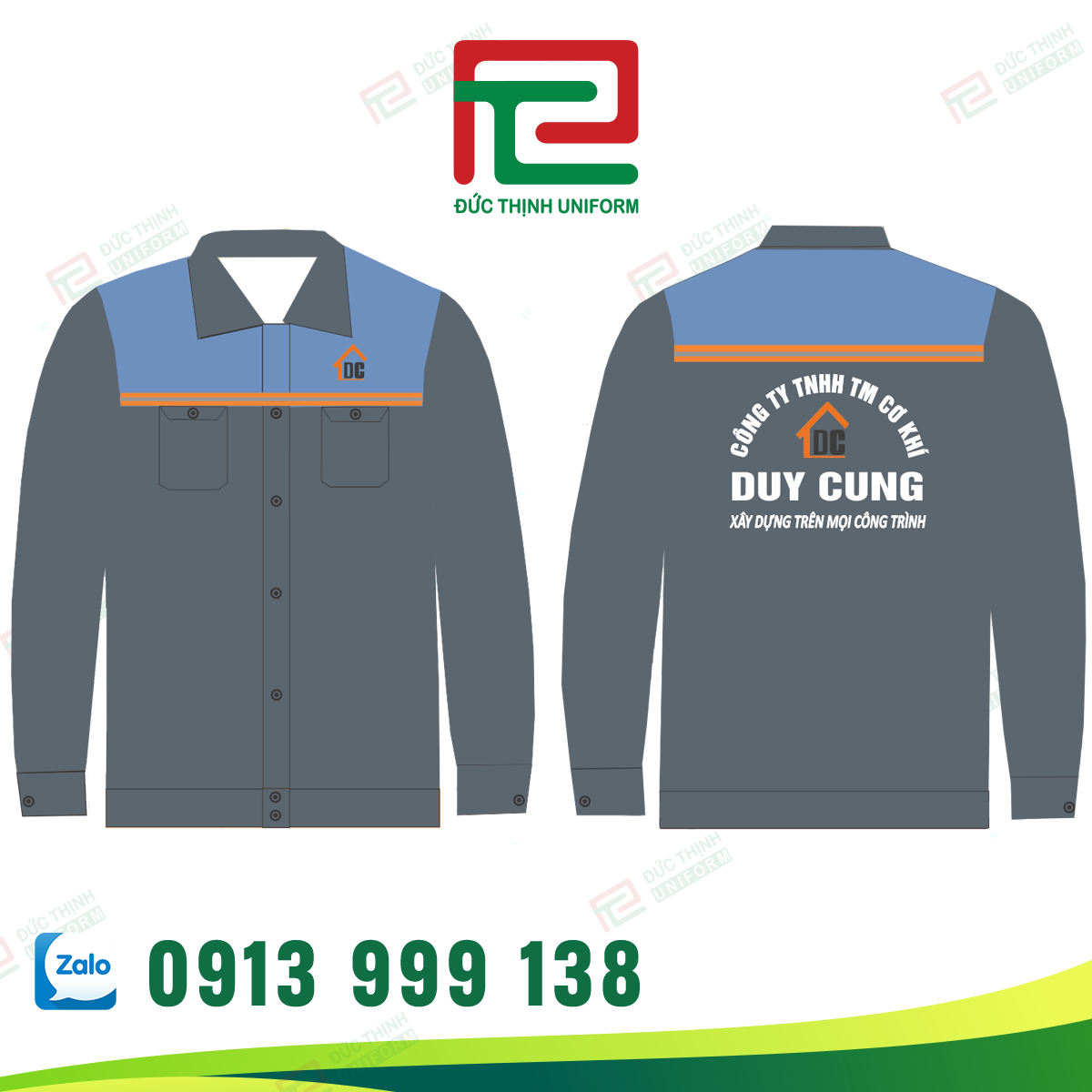 Áo bảo hộ cơ khí Duy Cung
