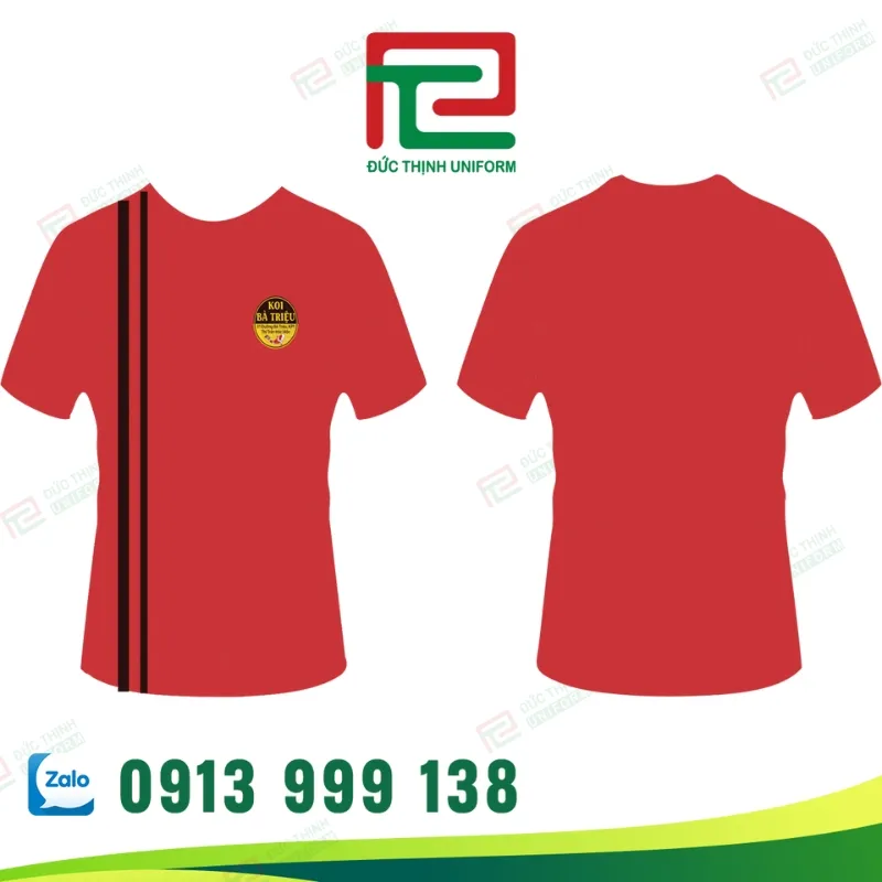 áo thun đồng phục cổ tròn