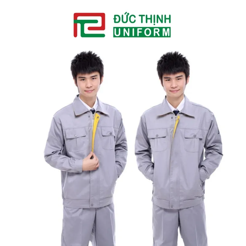 Đồng phục bảo trì tay dài quần dài màu xám