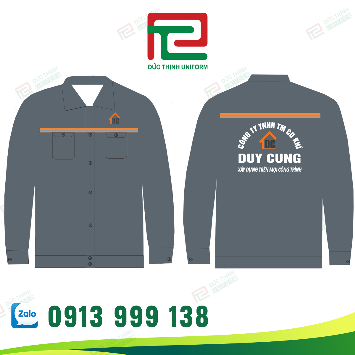 Áo bảo hộ cơ khí Duy Cung