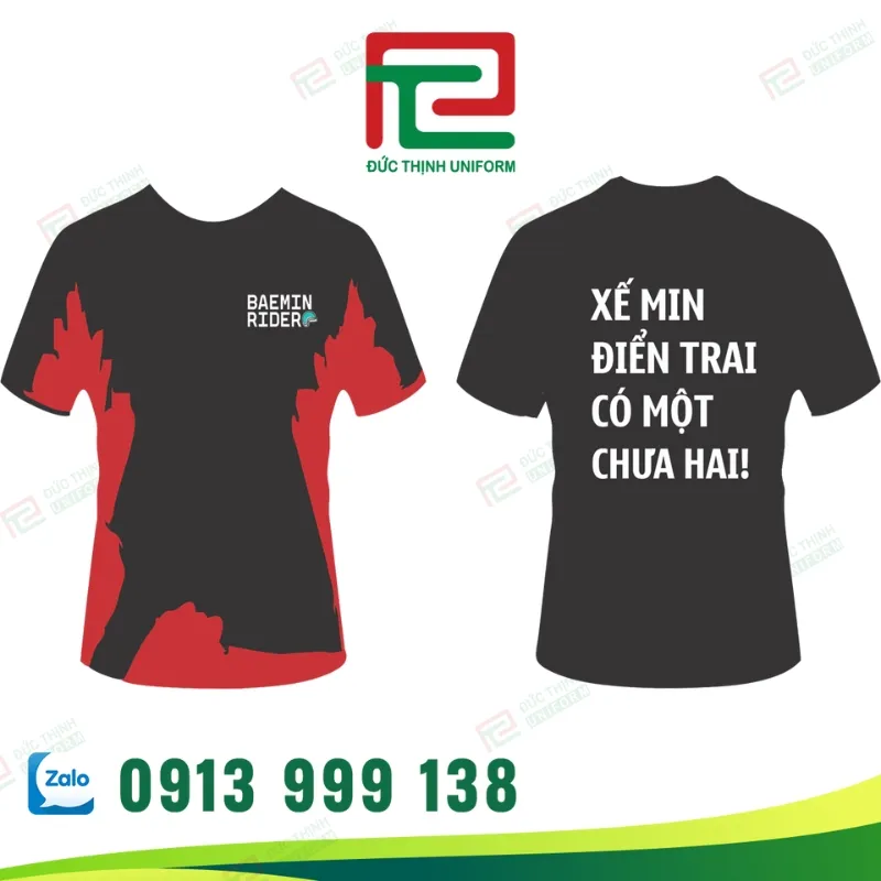 áo thun đồng phục cổ tròn