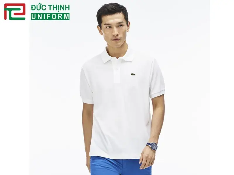 may đồng phục áo thun cá sấu