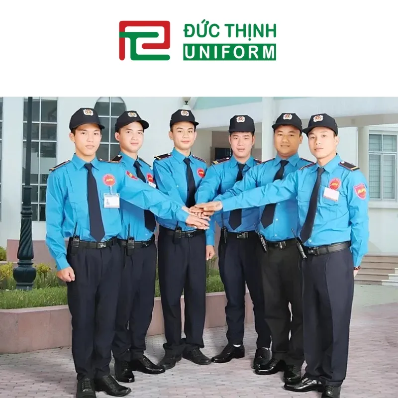 Mẫu đồng phục bảo vệ màu xanh biển