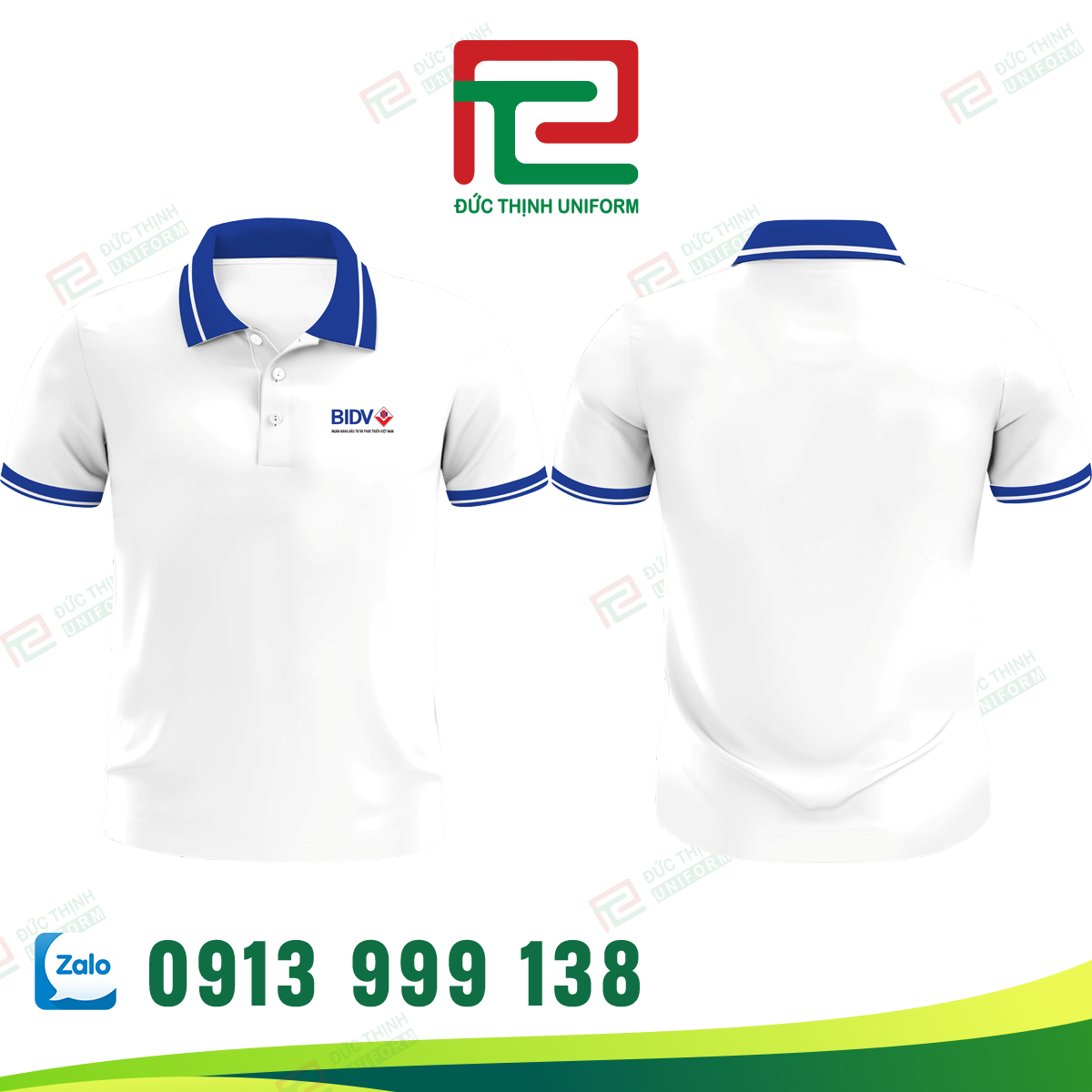 Áo thun đồng phục cổ trụ ngân hàng DIBV