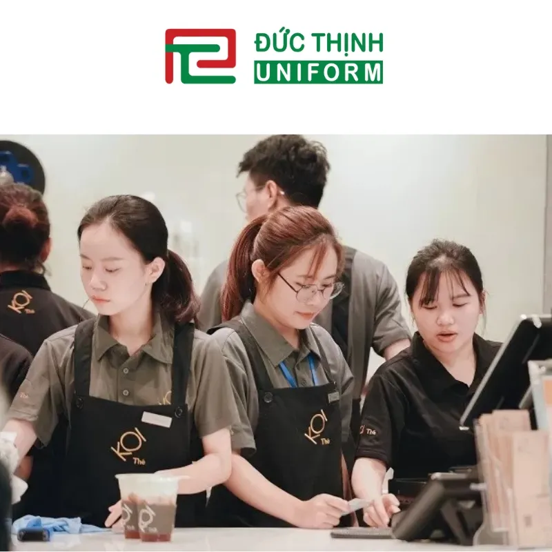 Đồng phục quán trà sữa