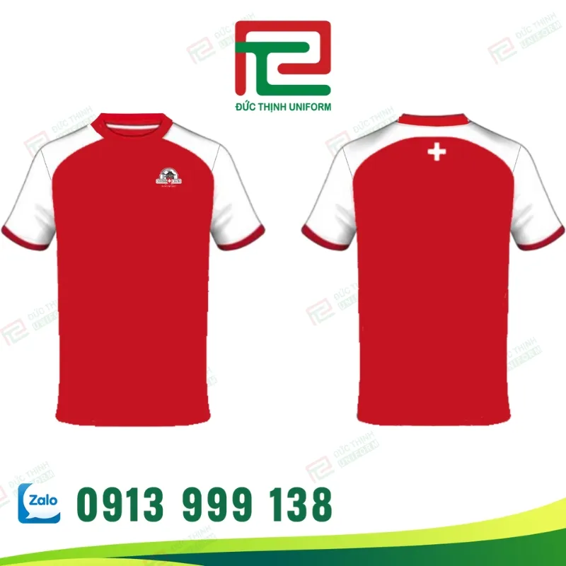 áo thun đồng phục cổ tròn