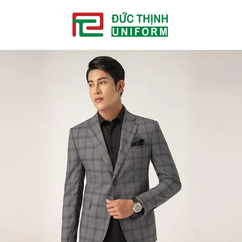 Vest đồng phục họa tiết ô vuông