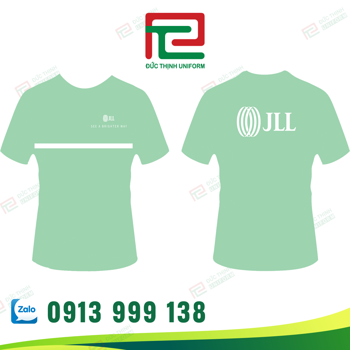 Áo thun đồng phục cổ tròn JLL