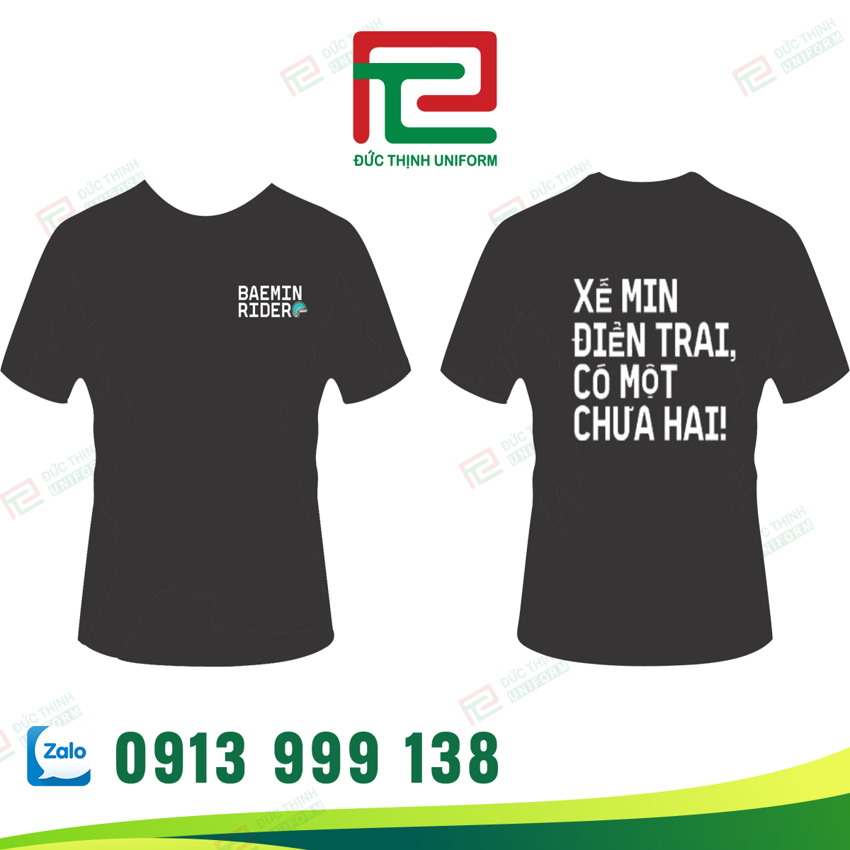 Áo thun đồng phục cổ tròn BERMIN
