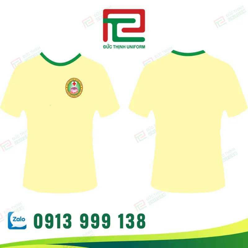 áo thun đồng phục cổ tròn