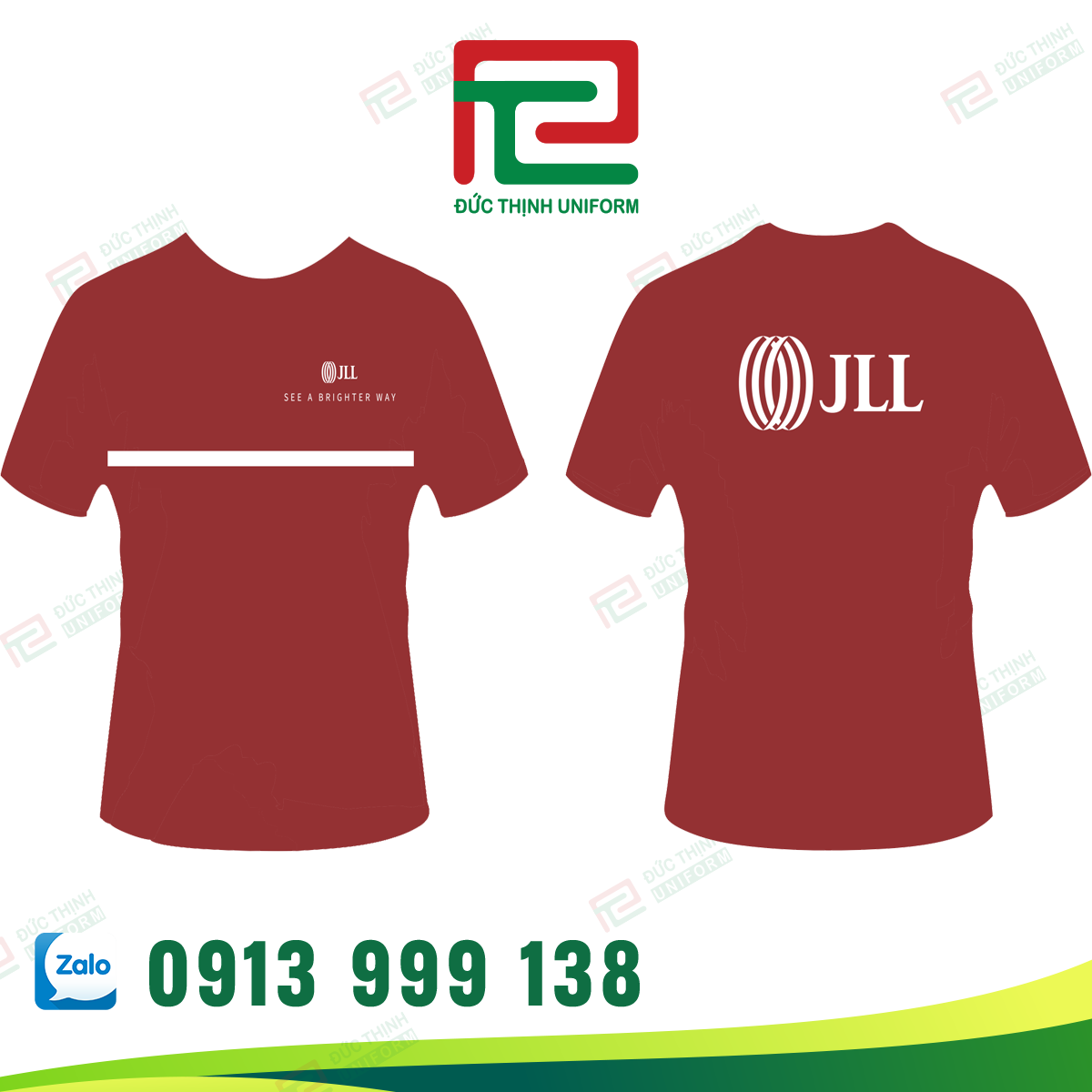 Áo thun đồng phục cổ tròn JLL