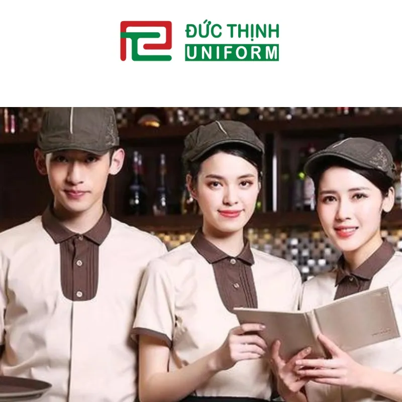 Đồng phục nhân viên pha chế tiệm trà sữa