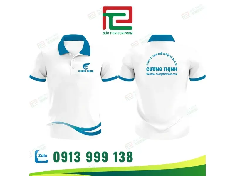 may đồng phục áo thun cá sấu
