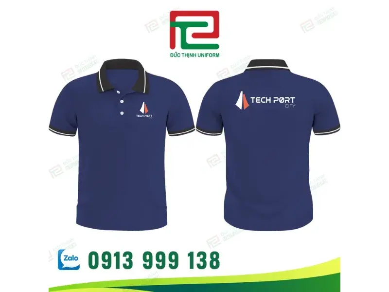 may đồng phục áo thun cá sấu