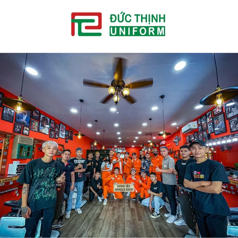 Set trang phục của nhân viên tiệm tóc chuyên nghiệp