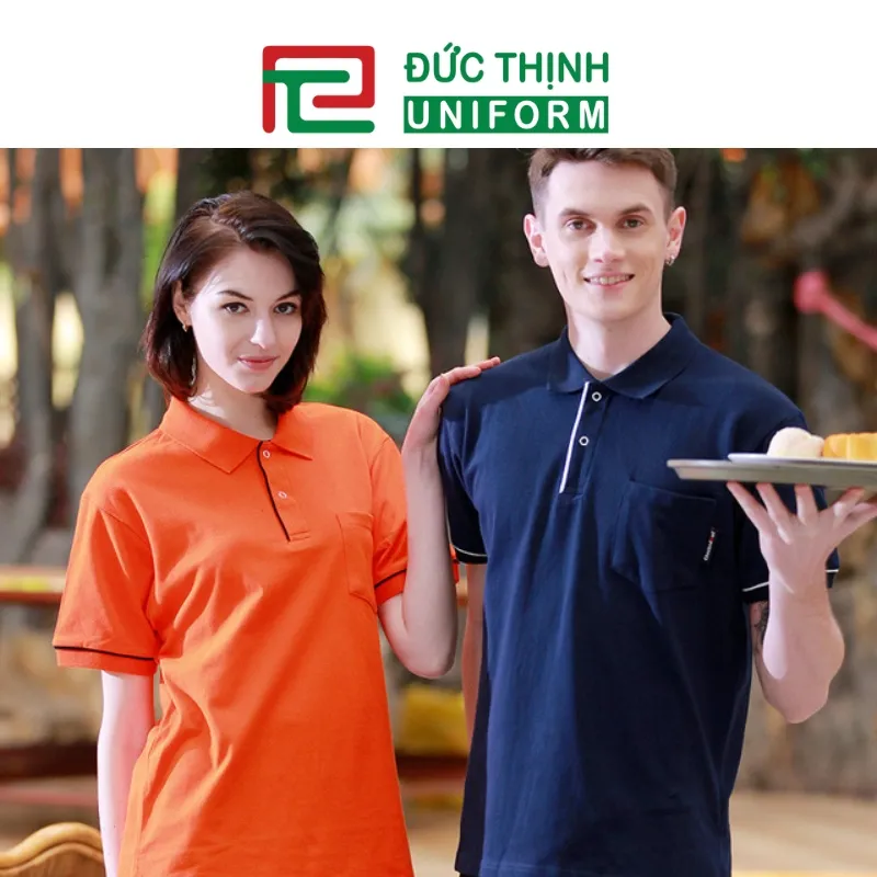 áo thun đồng phục cổ trụ