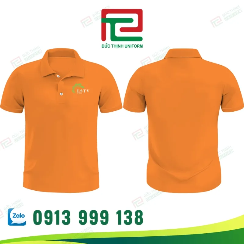 áo thun đồng phục cổ trụ